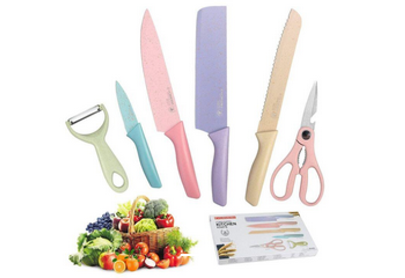 Juego de cuchillos de cocina corrugados